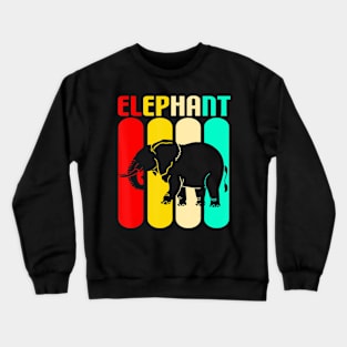 Colorful Elephant Crewneck Sweatshirt